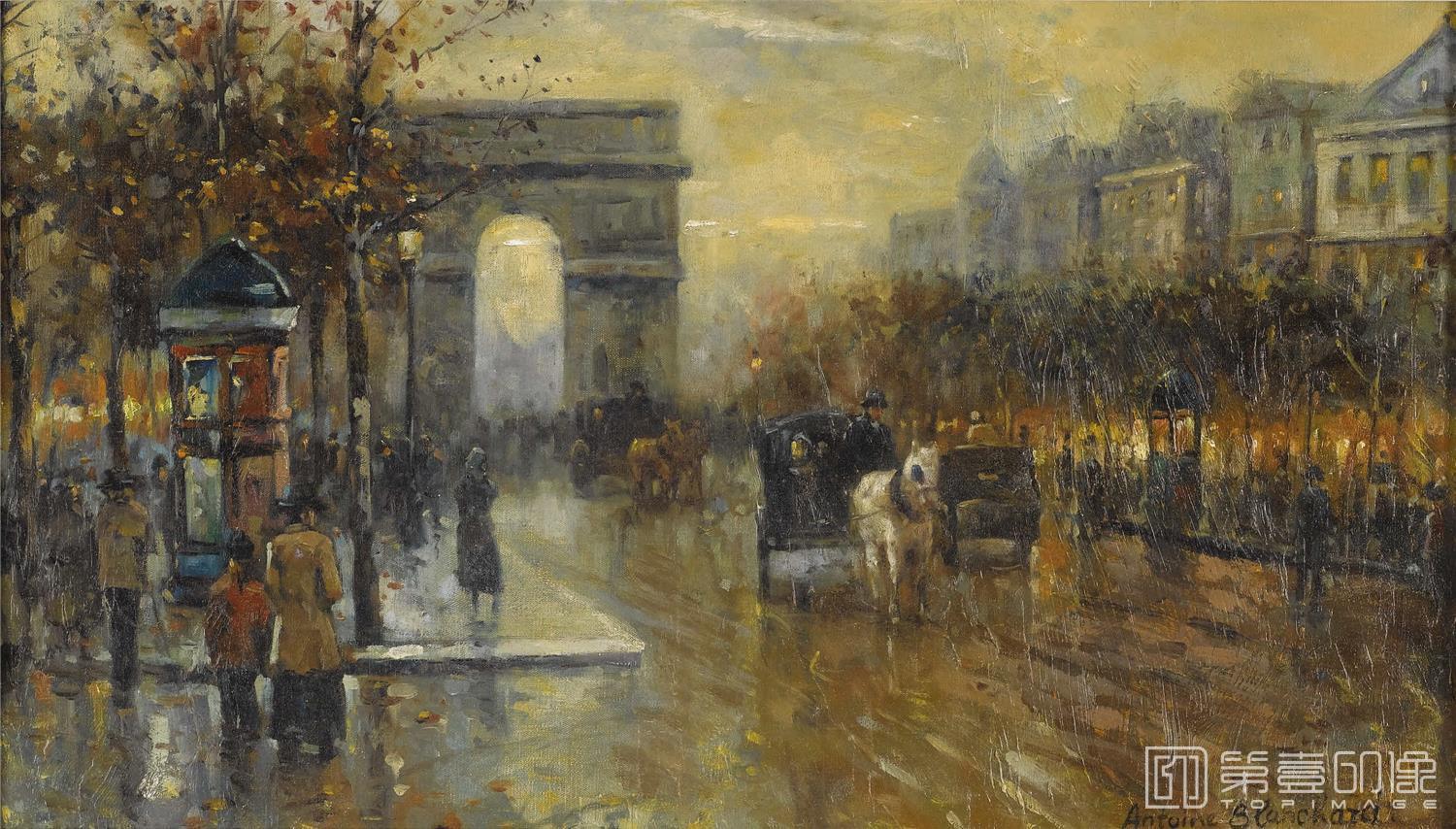 油画-安托万·布兰乍得 Antoine Blanchard作品-079